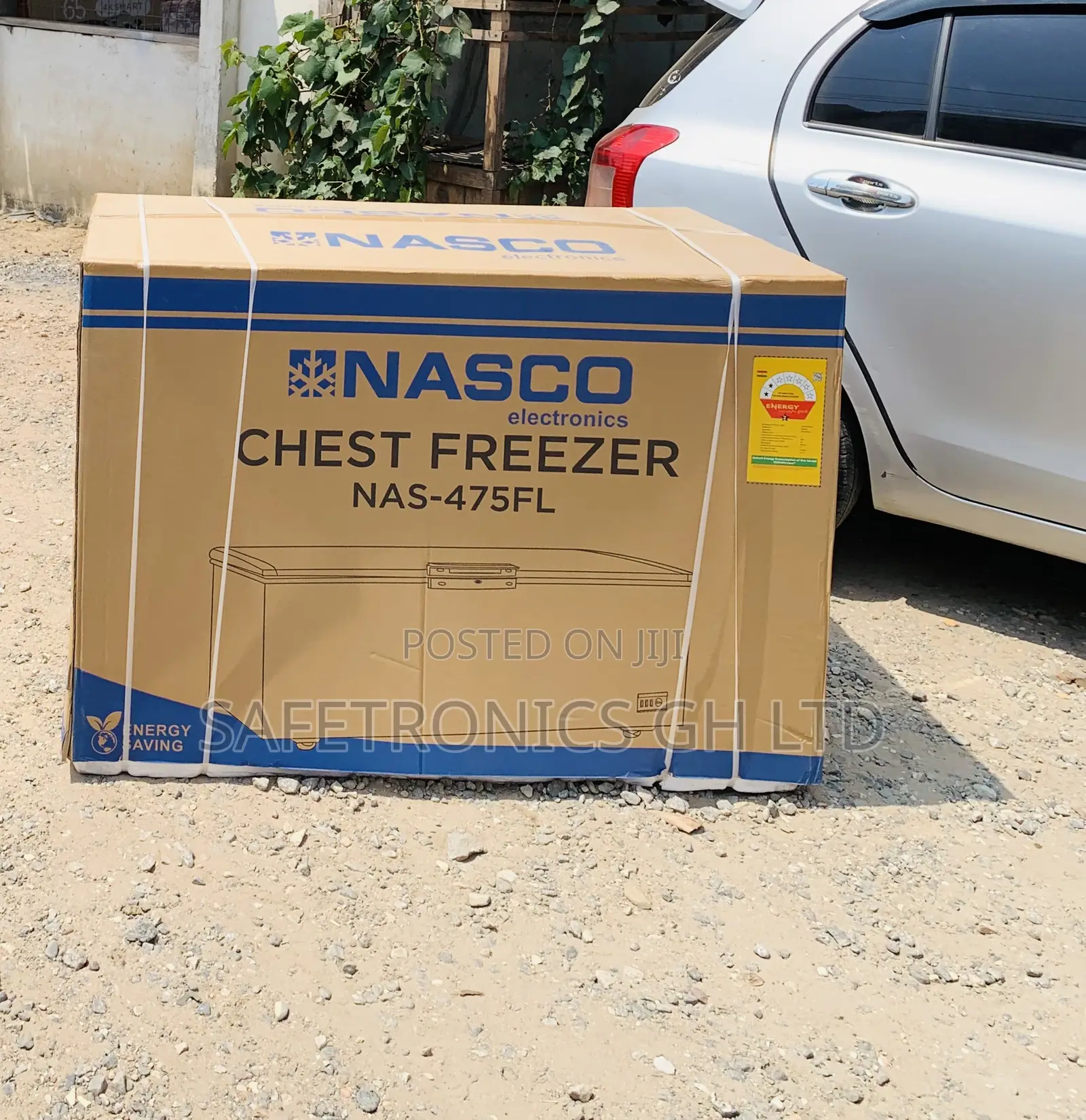 New Peaceful ^^ 400L Nasco Nas475fl Grey 1 Door Freezer