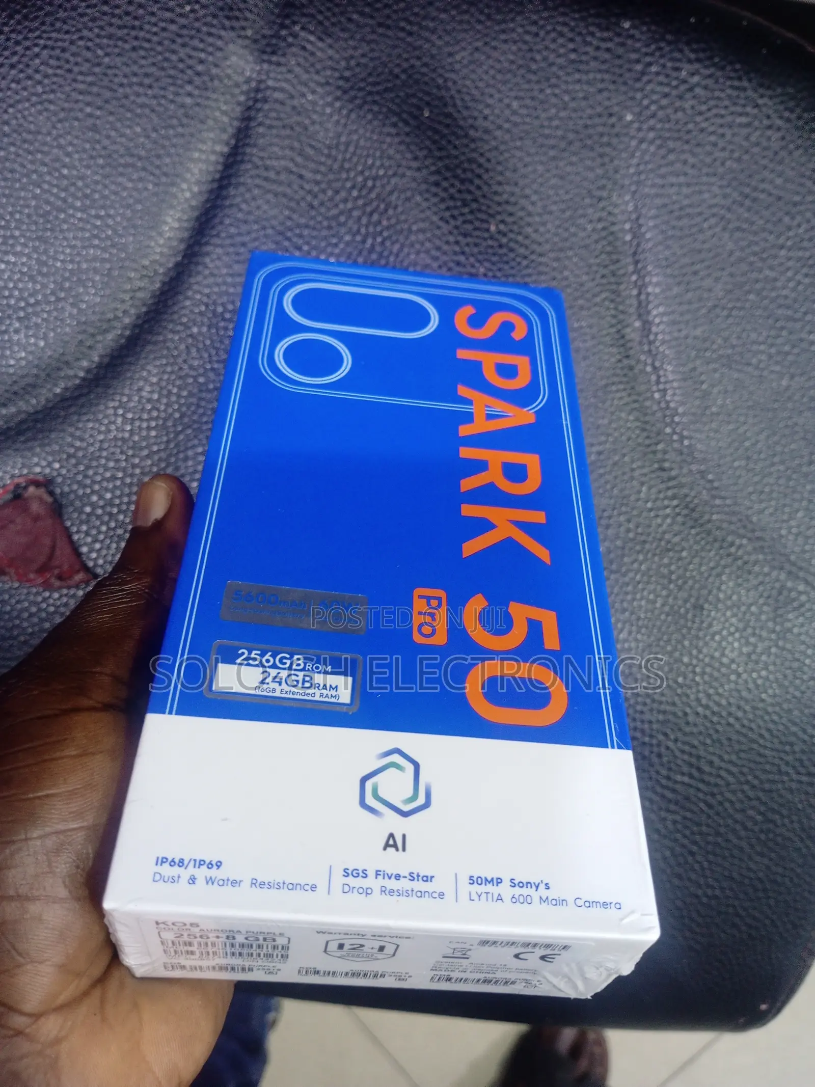 New Tecno Spark 50 Pro 256 GB Black