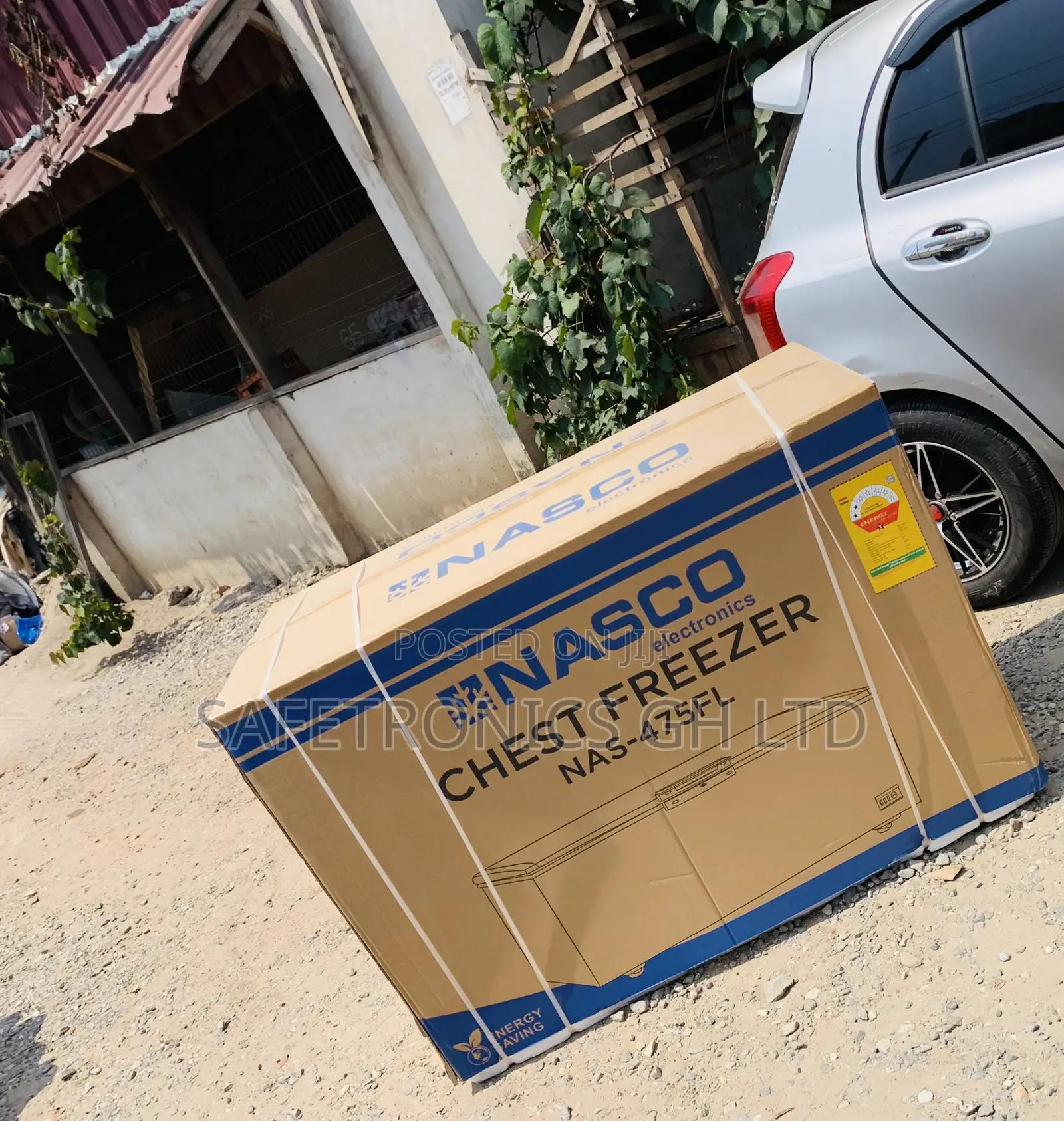 Neatly Sealed 400L Nas475fl Nasco • 1 Door Black Freezer
