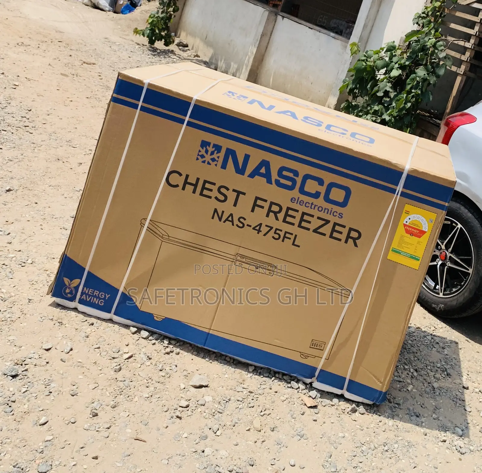 Neatly Sealed 400L Nas475fl Nasco • 1 Door Black Freezer
