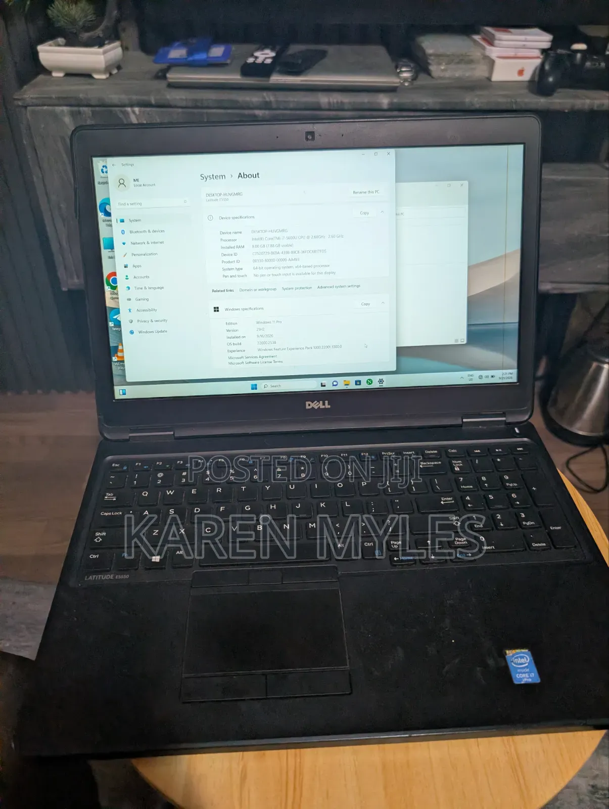 Laptop Dell Latitude 5550 8GB Intel Core i7 SSD 320GB