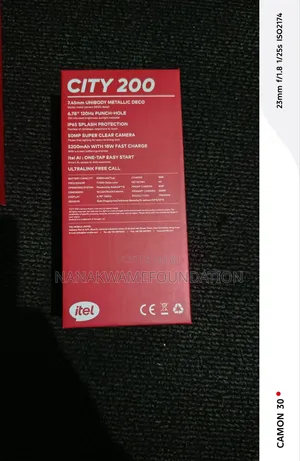 New Itel City 200 128 GB Black