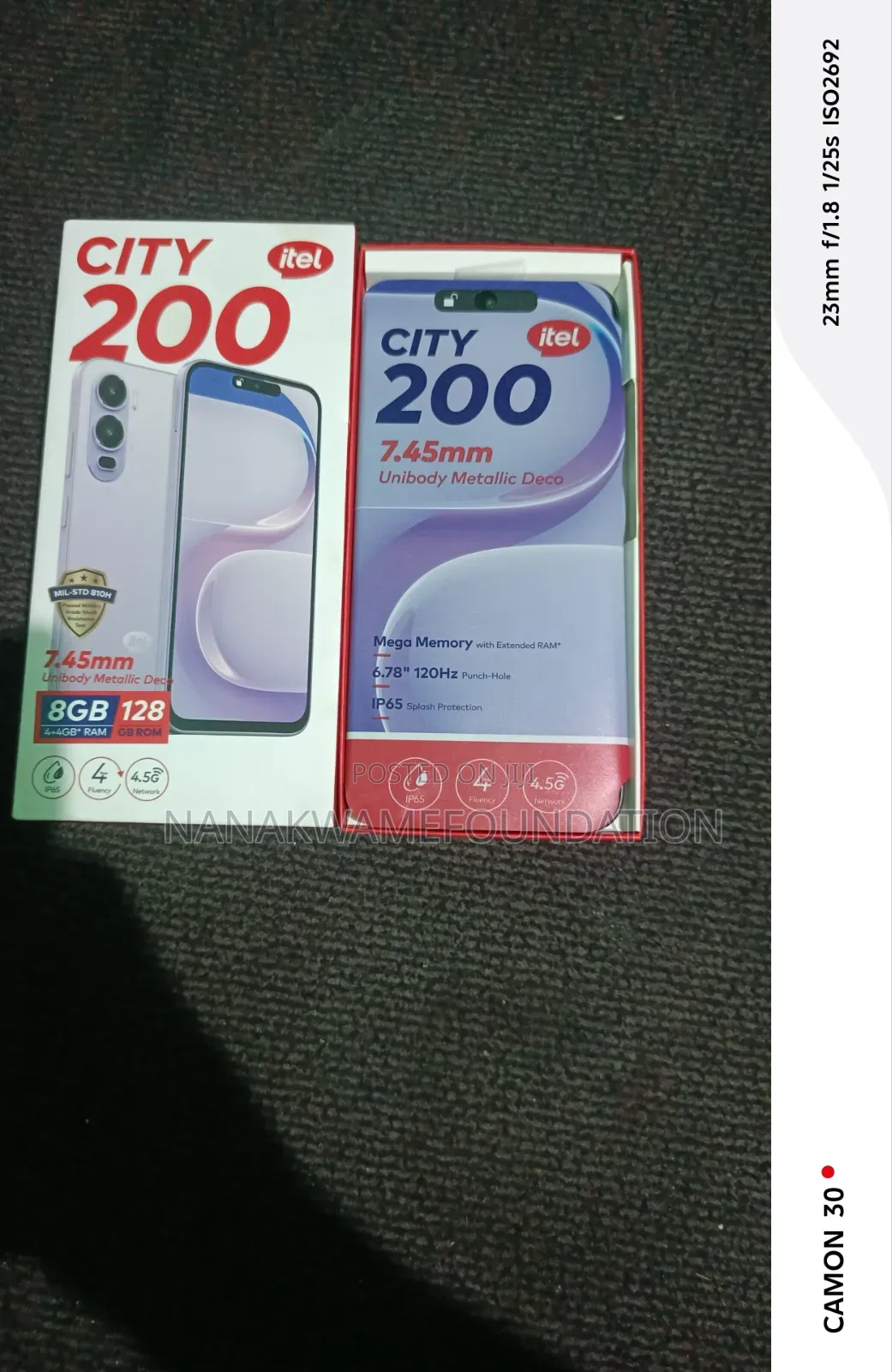 New Itel City 200 128 GB Black