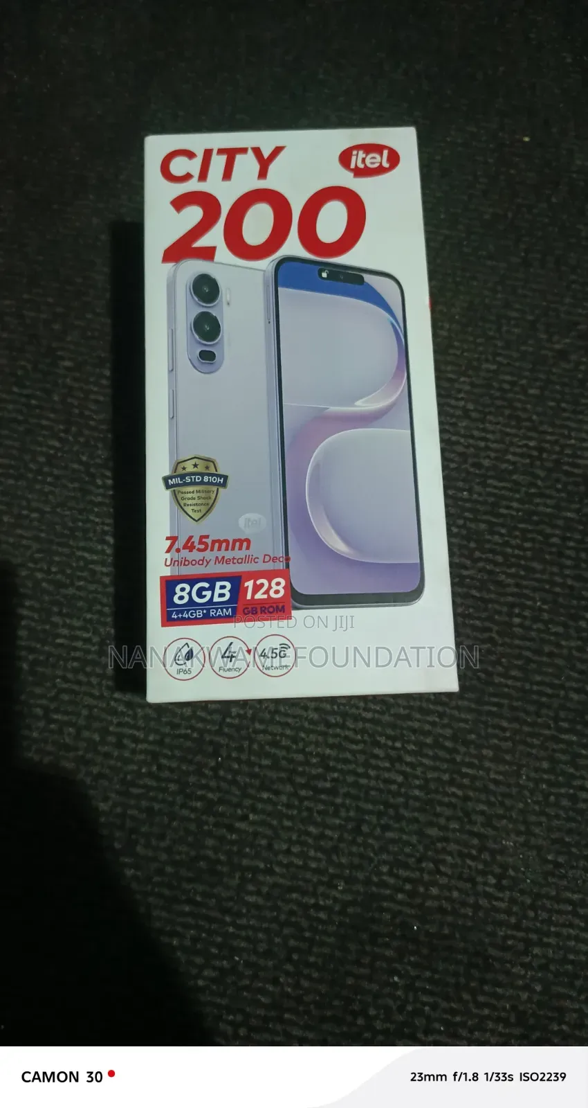 New Itel City 200 128 GB Black