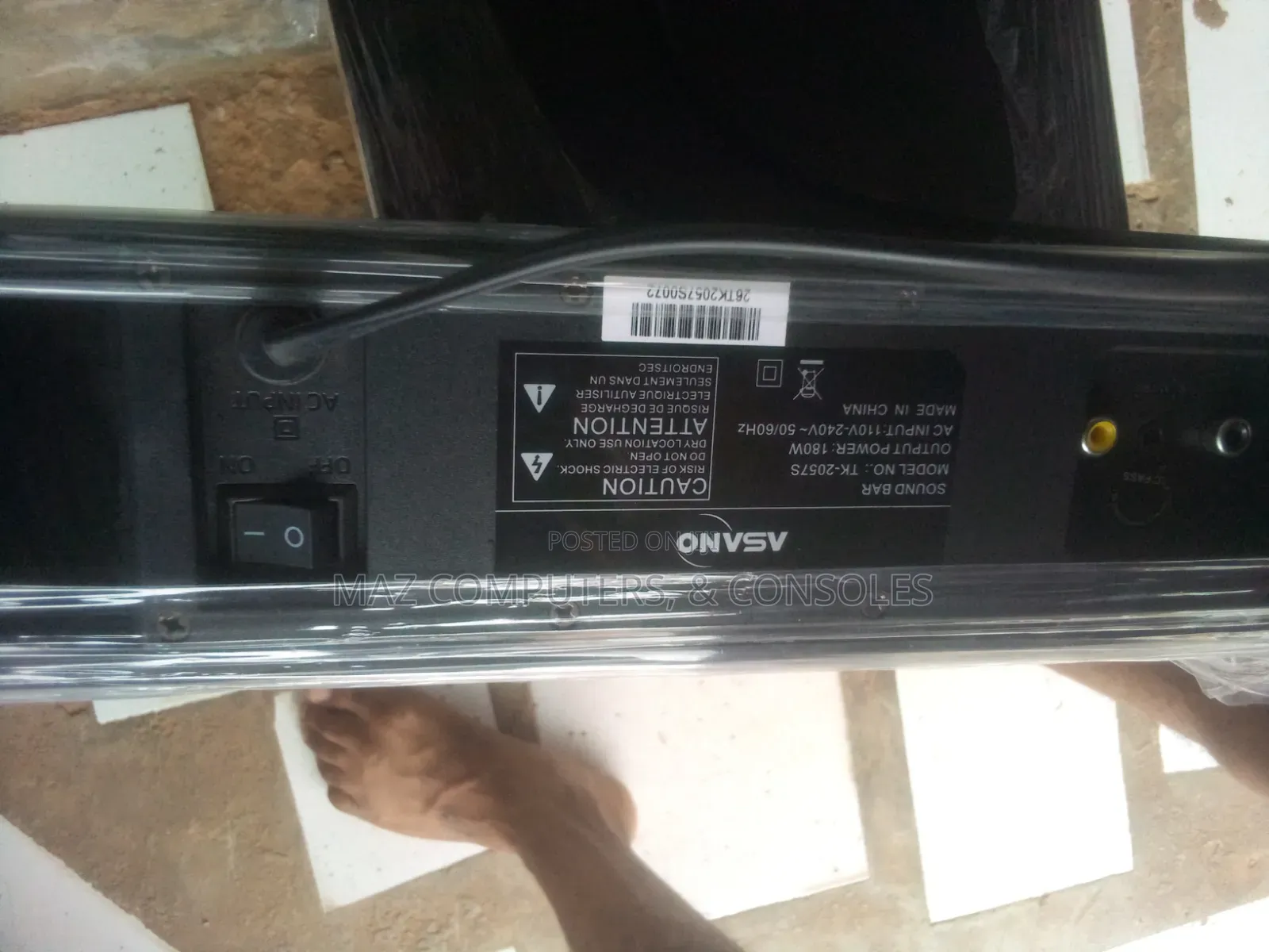 Asanyo Sound Bar and Base