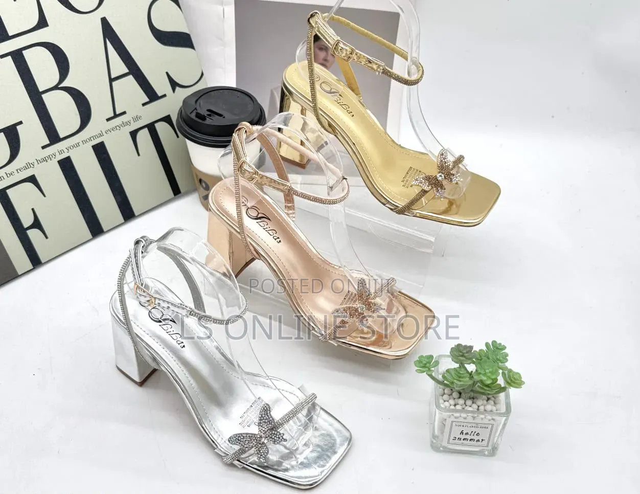 Butterfly Block Heel
