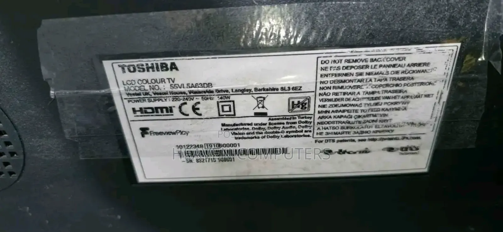 Toshiba 55inches TV