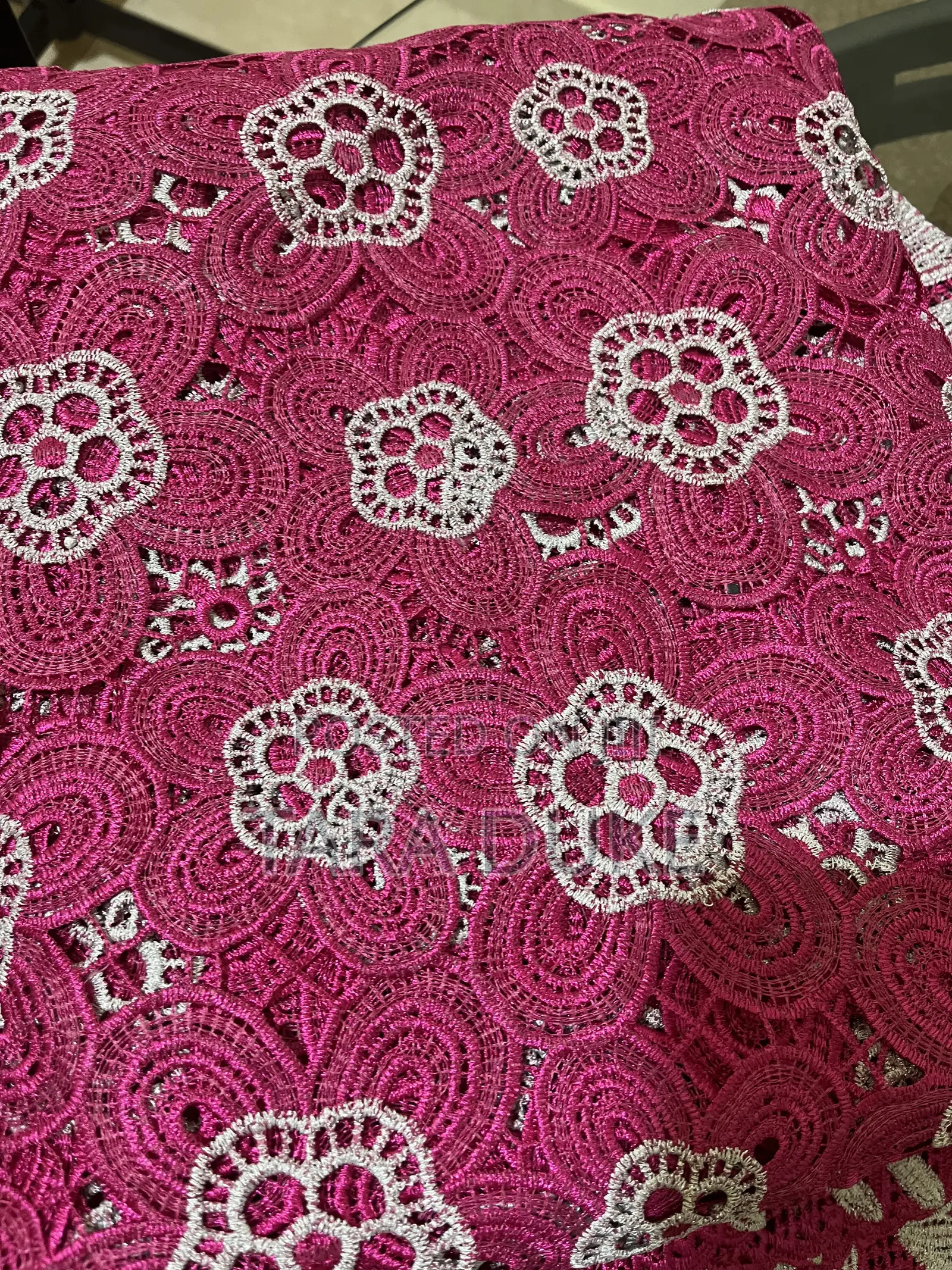 Magenta Cord Lace