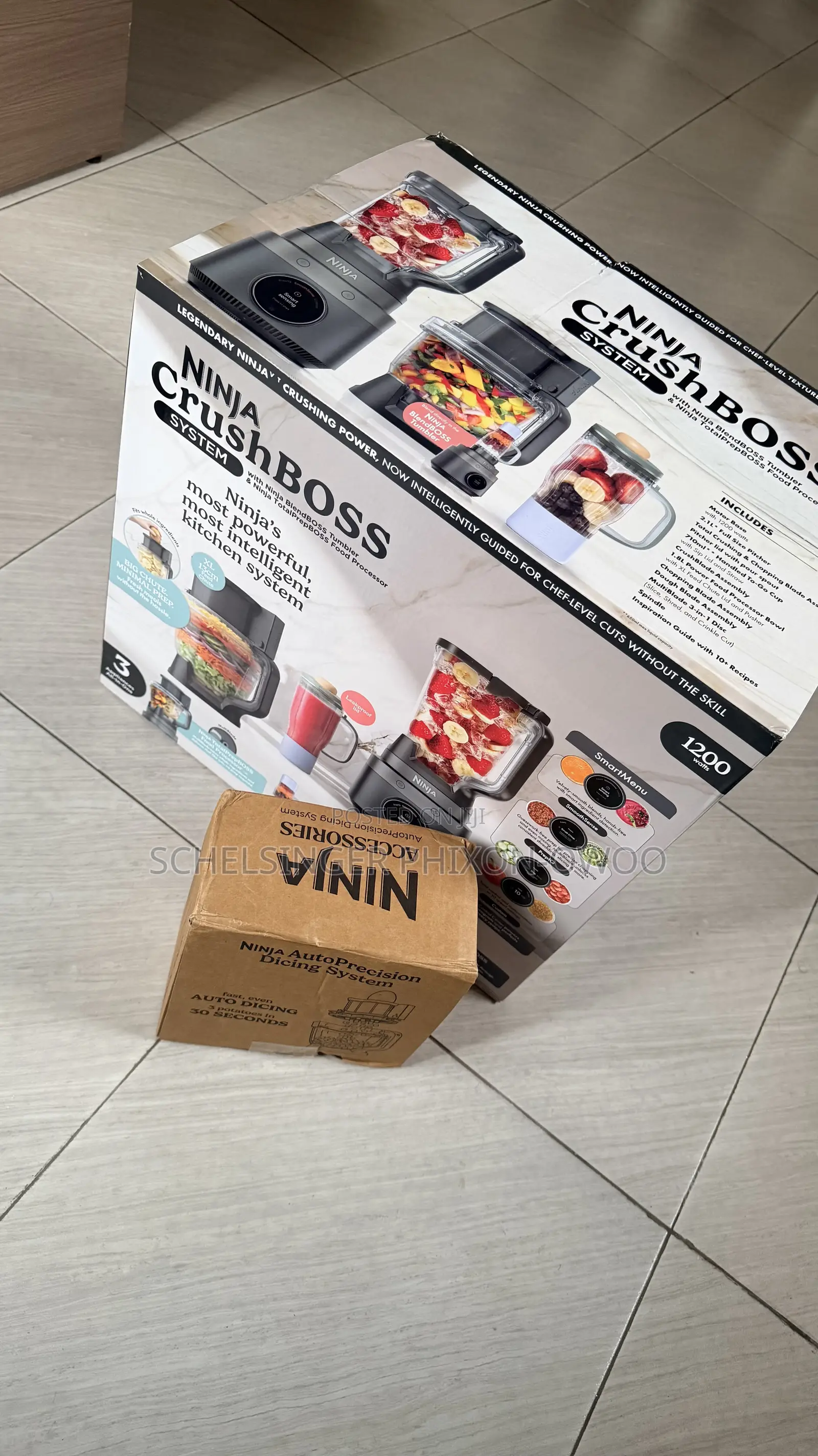 New Ninja CrushBOSSTM 3-in-1 Blender, Tumbler Processor + DicingKit