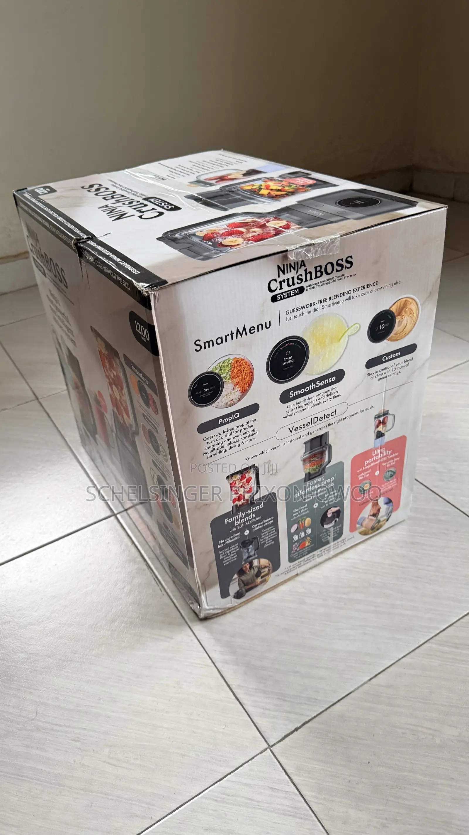 New Ninja CrushBOSSTM 3-in-1 Blender, Tumbler Processor + DicingKit