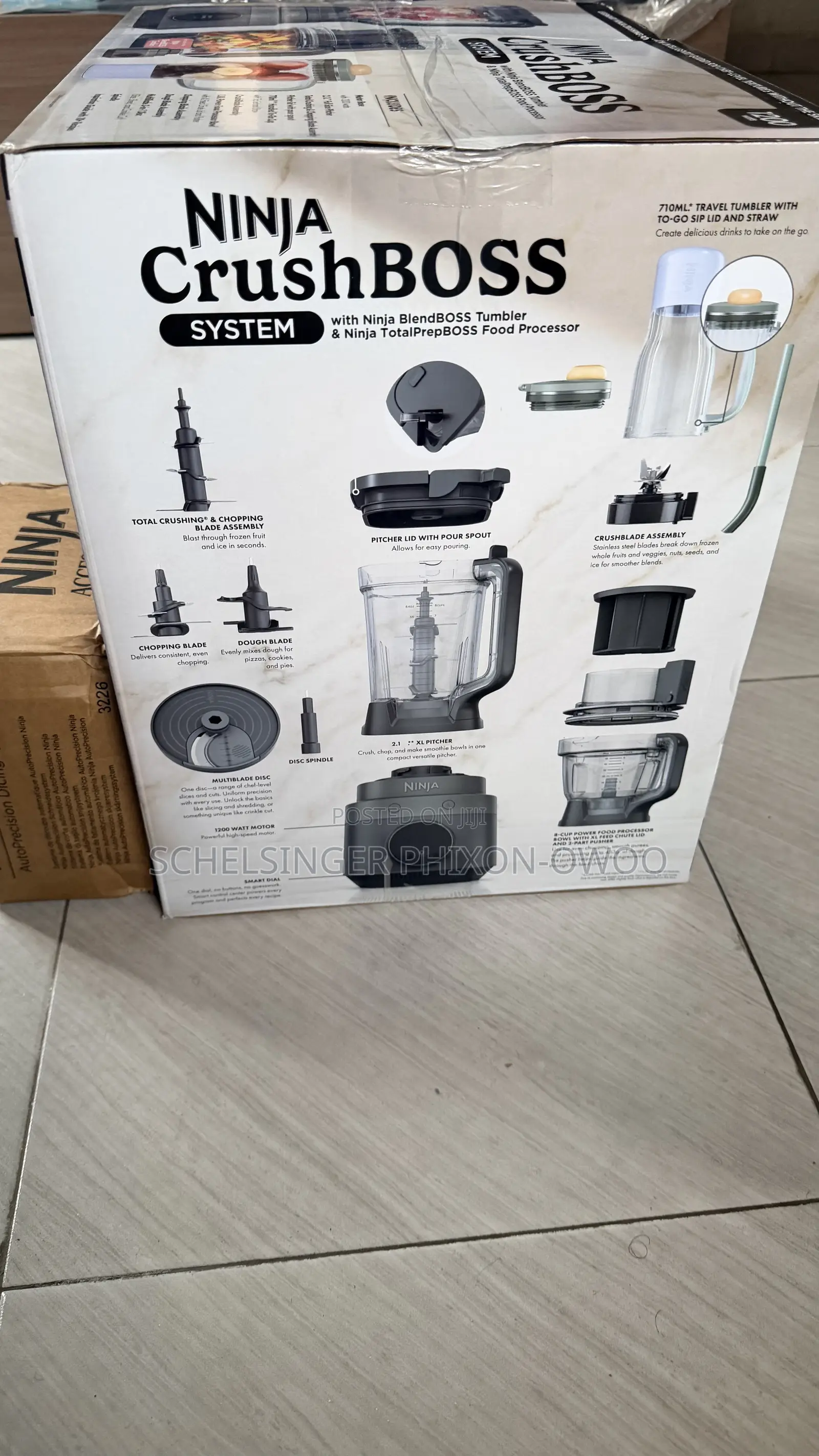 New Ninja CrushBOSSTM 3-in-1 Blender, Tumbler Processor + DicingKit