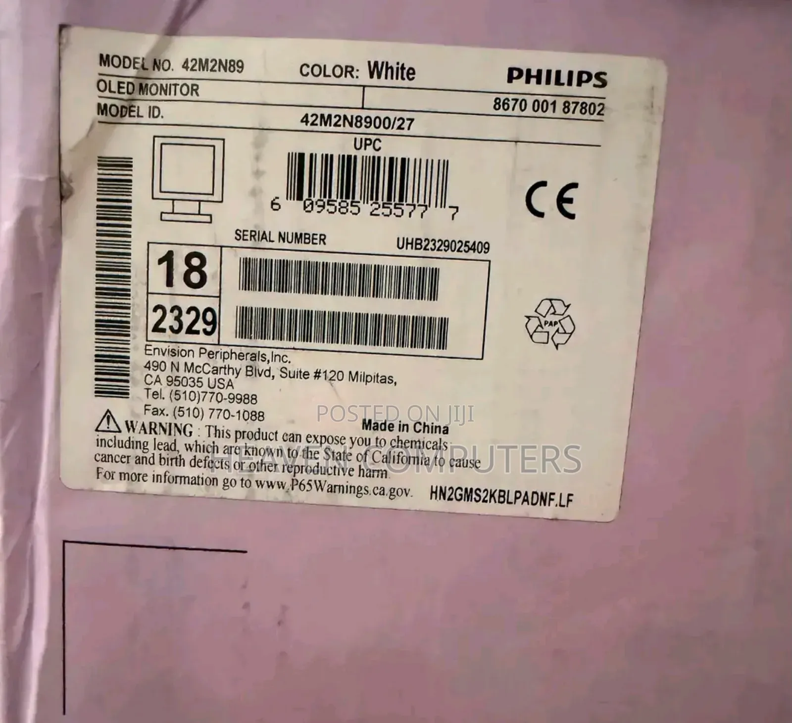 42inches Philips Monitor