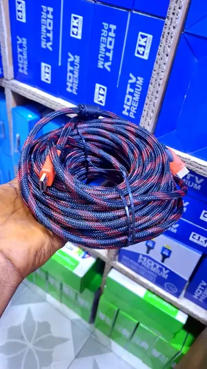 Red Breaded HDMI Cable 20m