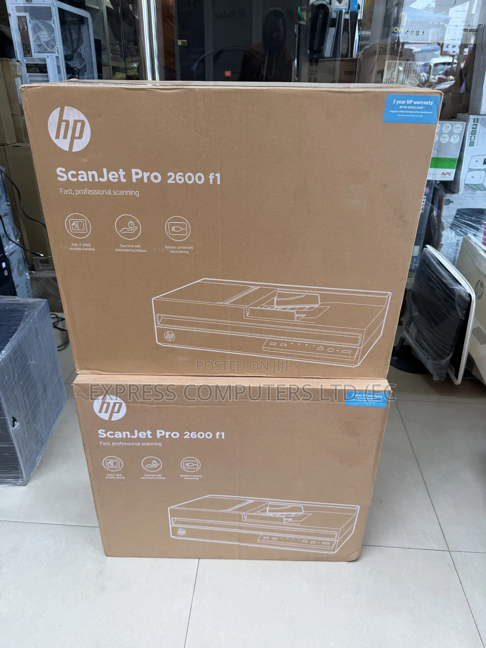 HP ScanJet Pro 2600 F1White,Fast 2-Sided Scanning Auto Document Feeder