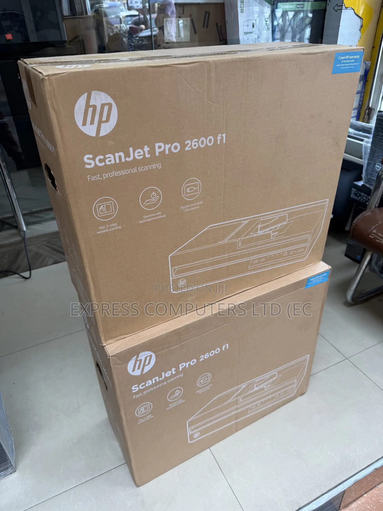 HP ScanJet Pro 2600 F1White,Fast 2-Sided Scanning Auto Document Feeder