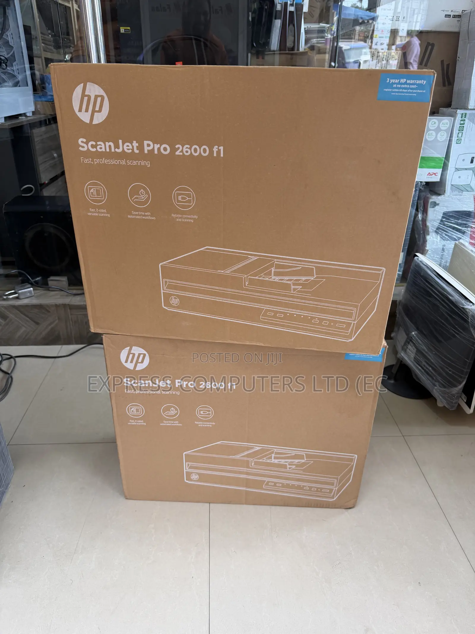 HP ScanJet Pro 2600 F1White,Fast 2-Sided Scanning Auto Document Feeder