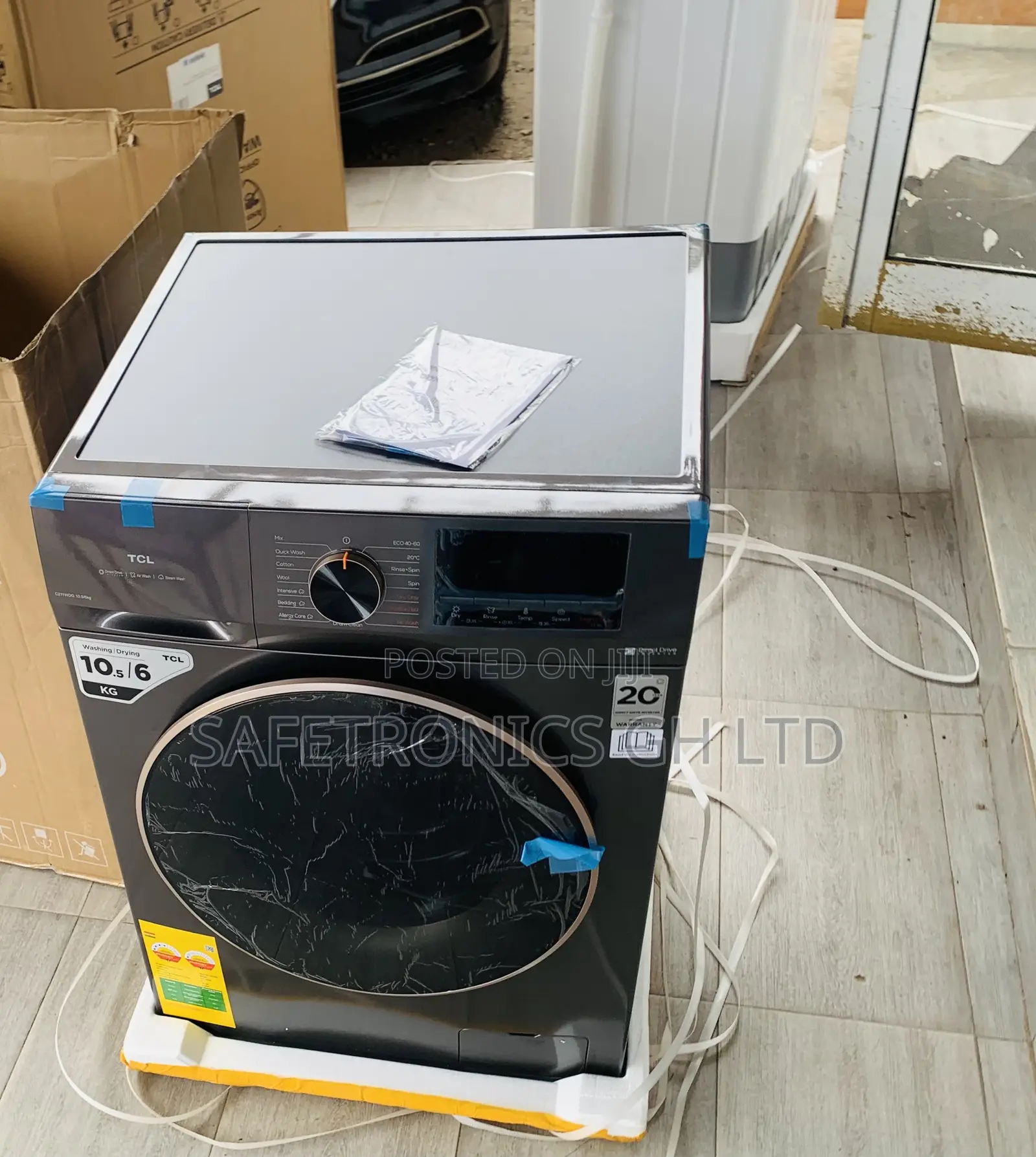 Modest Lasting >>> 10.5Kg FullAuto 6kg TCL FrontLoad WashingMachine
