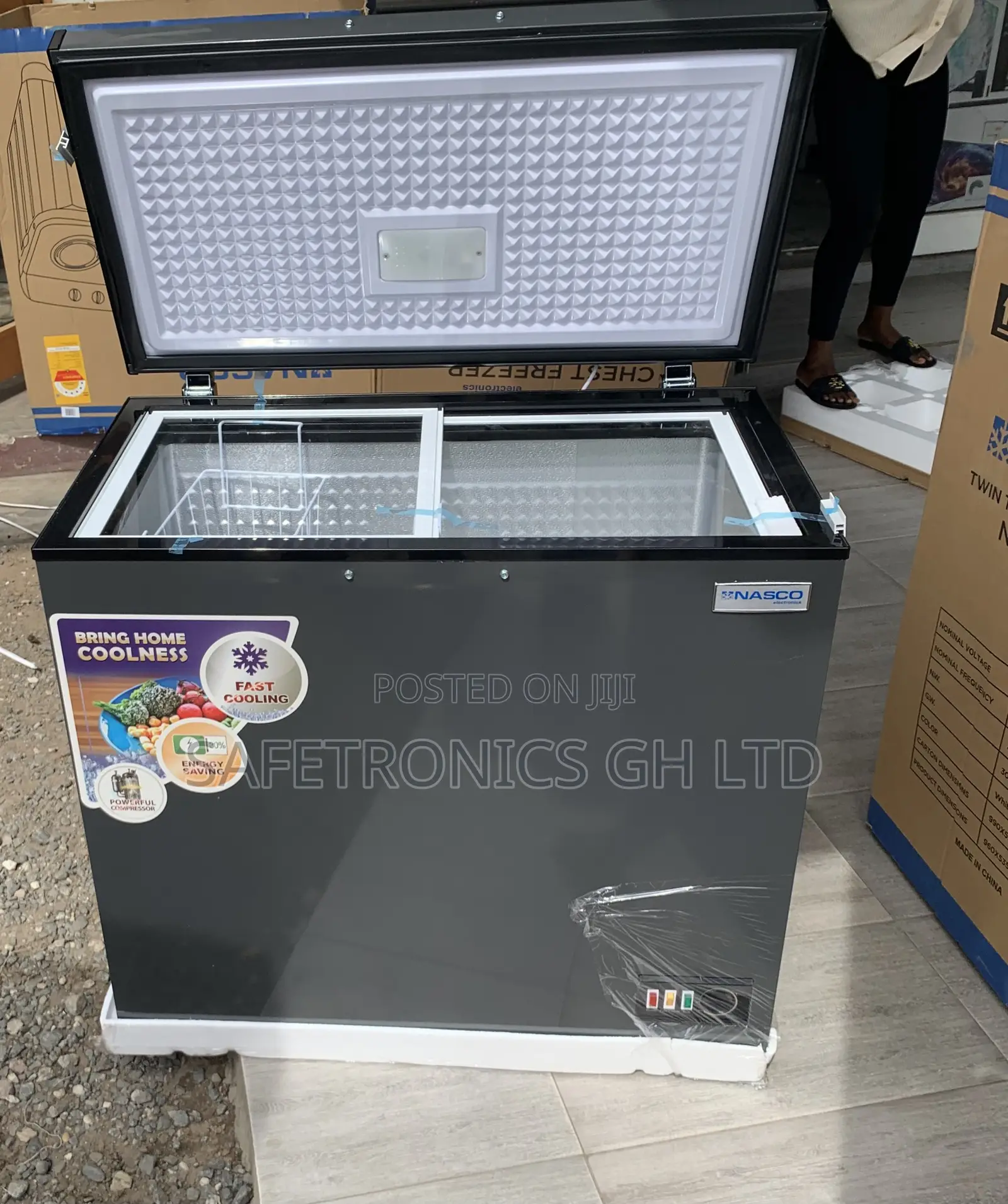 Great Offer on 1 Door * Grey Nas-250fl 198L Freezer