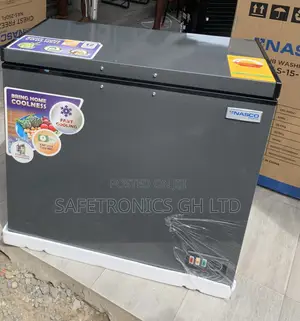 Premium Sleek ~~ 198L Grey Nasco Nas-250fl 1 Door Freezer
