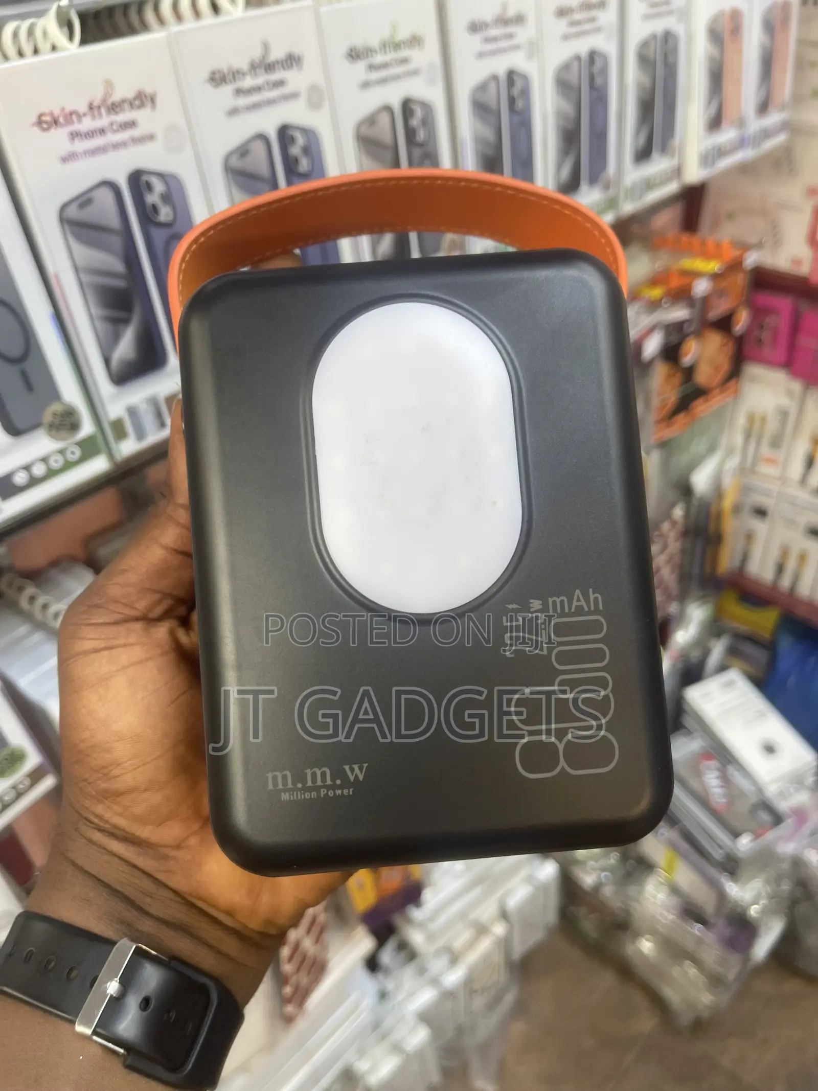 MMW 80000mAh Power Bank – Built-in Cables + LED Light (Fast Charging)