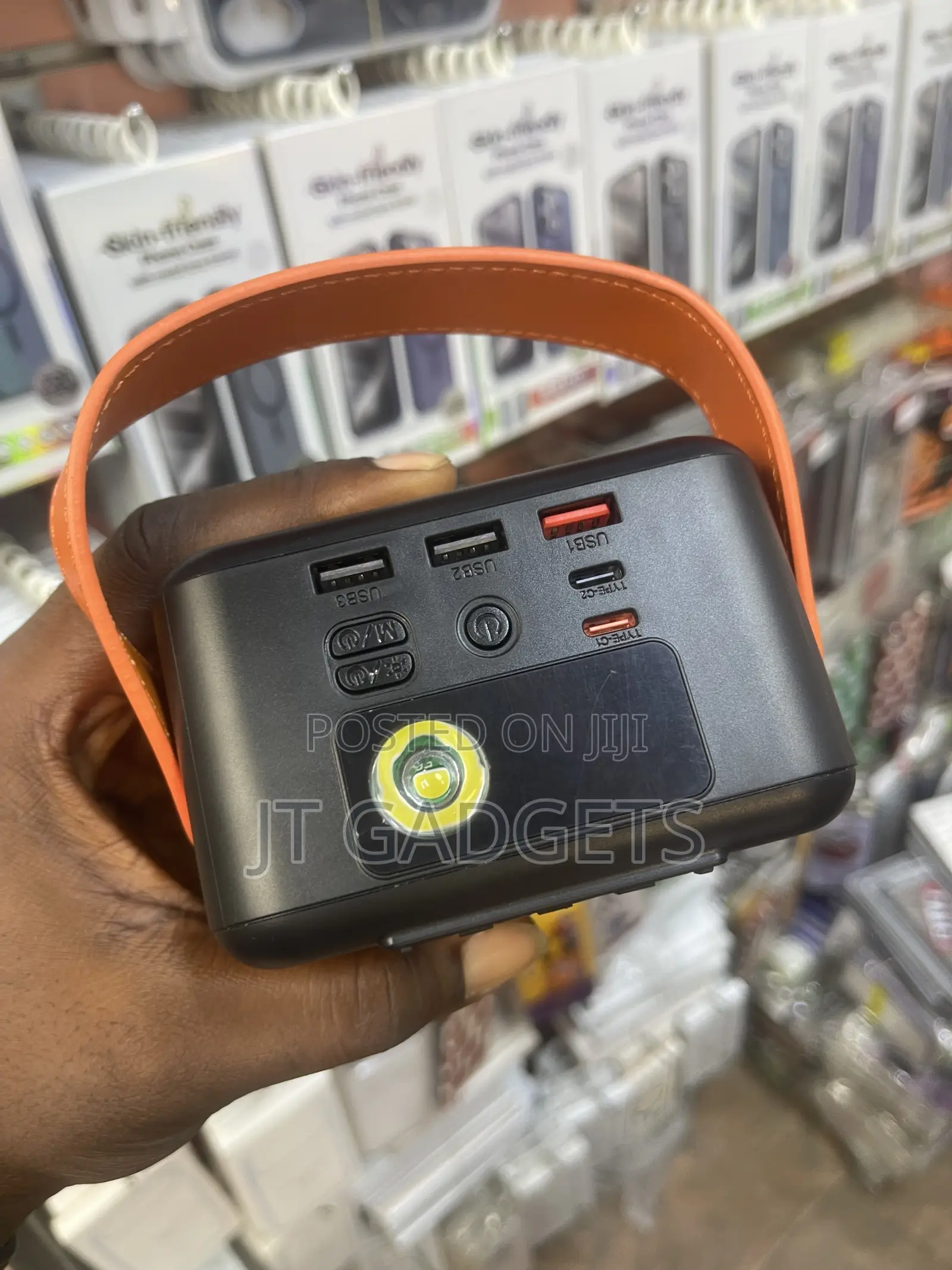 MMW 80000mAh Power Bank – Built-in Cables + LED Light (Fast Charging)