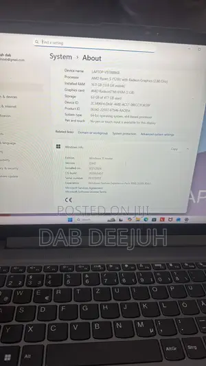 New Laptop Lenovo Ideapad 3 16GB AMD Ryzen 5 SSD 512GB