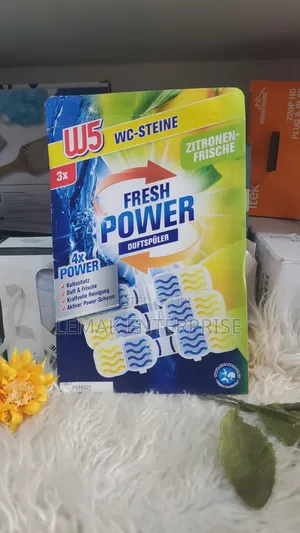 W5 Lemon Scent Toilet Rim Block 3 Pack