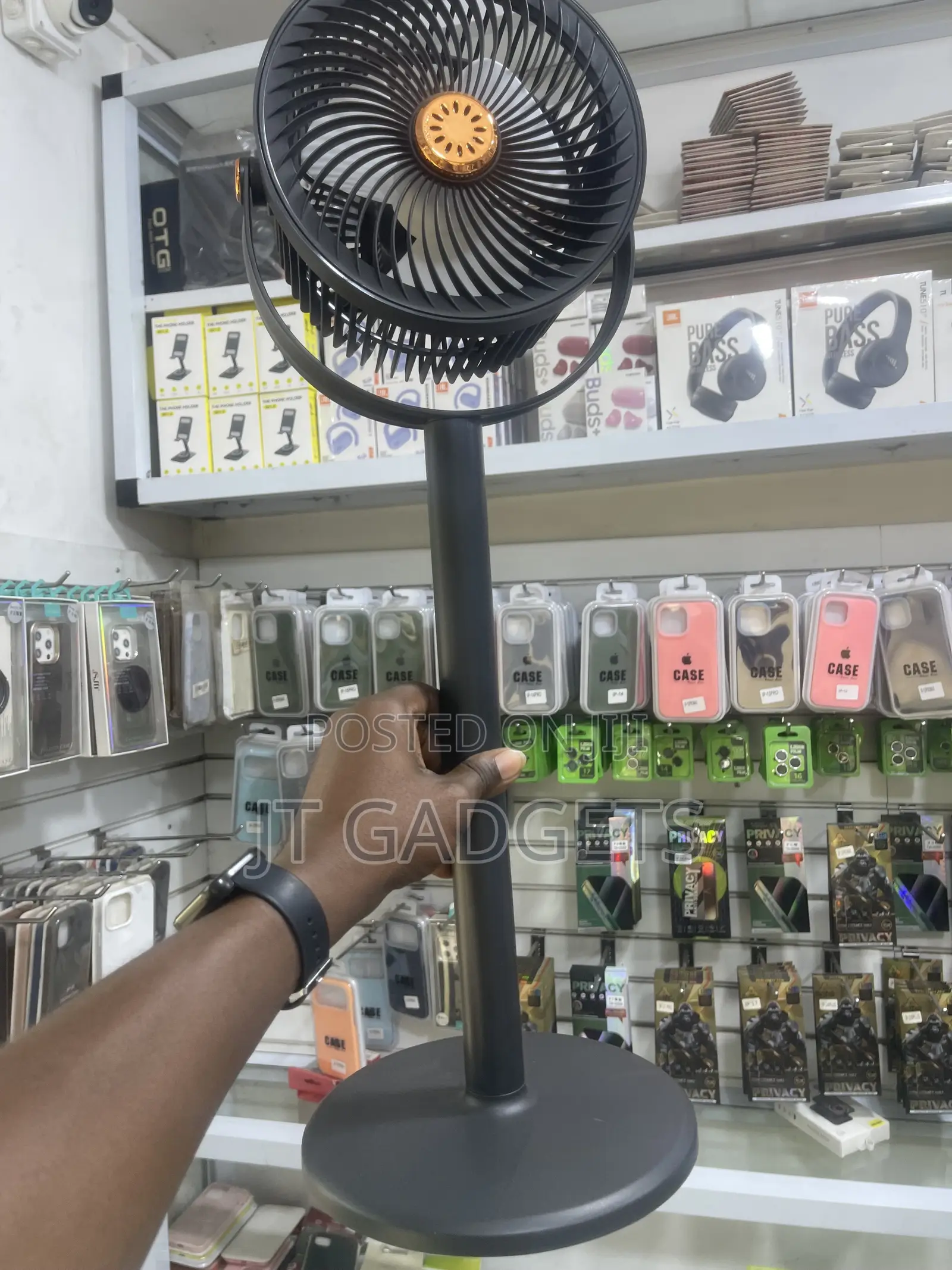 Solar Floor Fan – Four Heights, Solar Charging (Model S39)