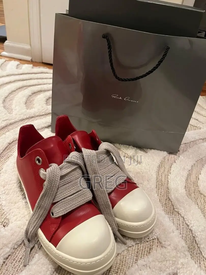 Rick Owen’s Jumbo-Lace Leather (Red White)
