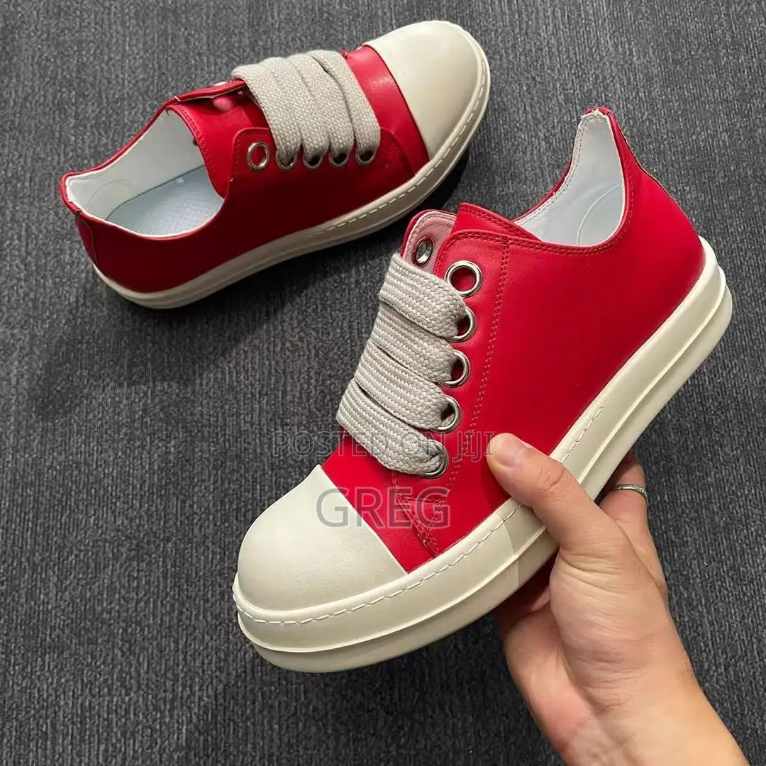 Rick Owen’s Jumbo-Lace Leather (Red White)