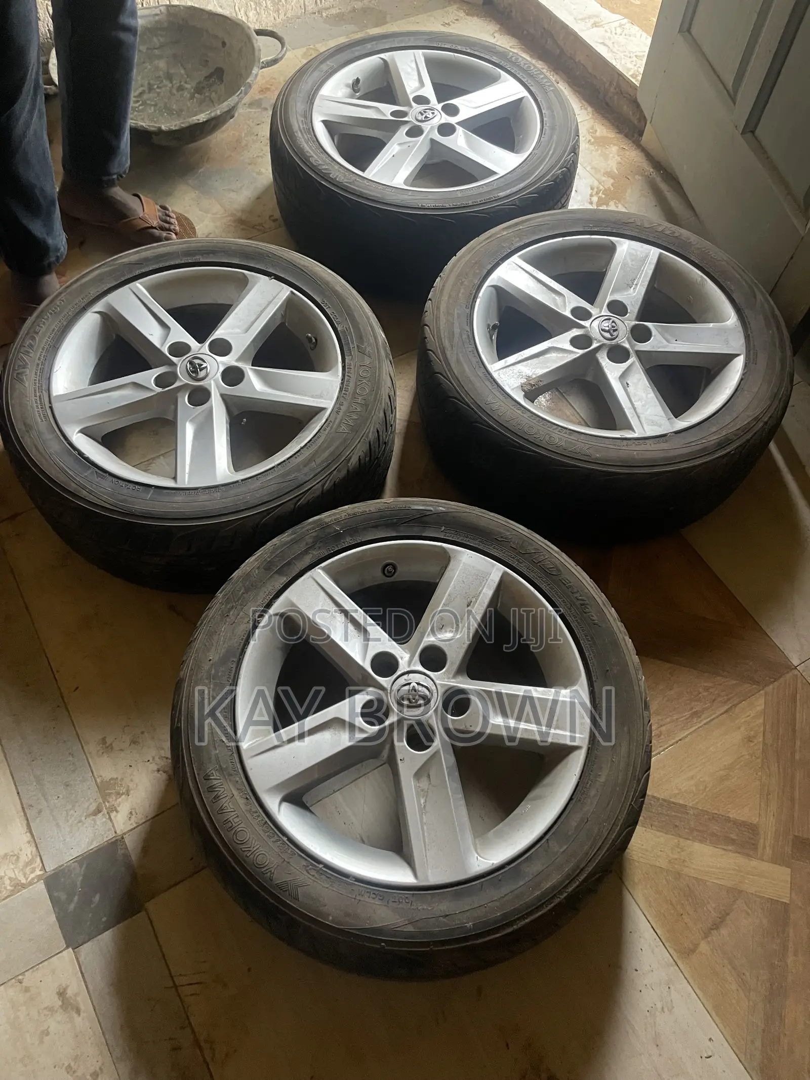 Yokohama 215/55r17 Tyres + Rims — 4 Tyres 8 Rims