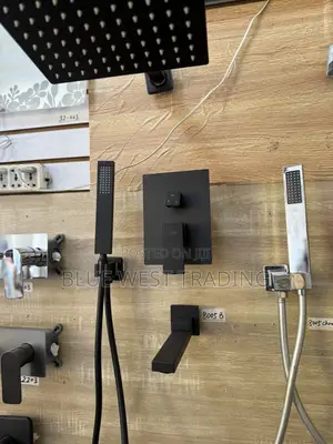 Black Concealed Shower Mixer _ Wall Mounted Shower Mix Black