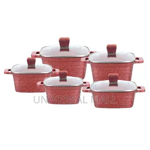 5 Sets or 10pcs DESSINI Nonstick Cookware With Kitchen Cutlery