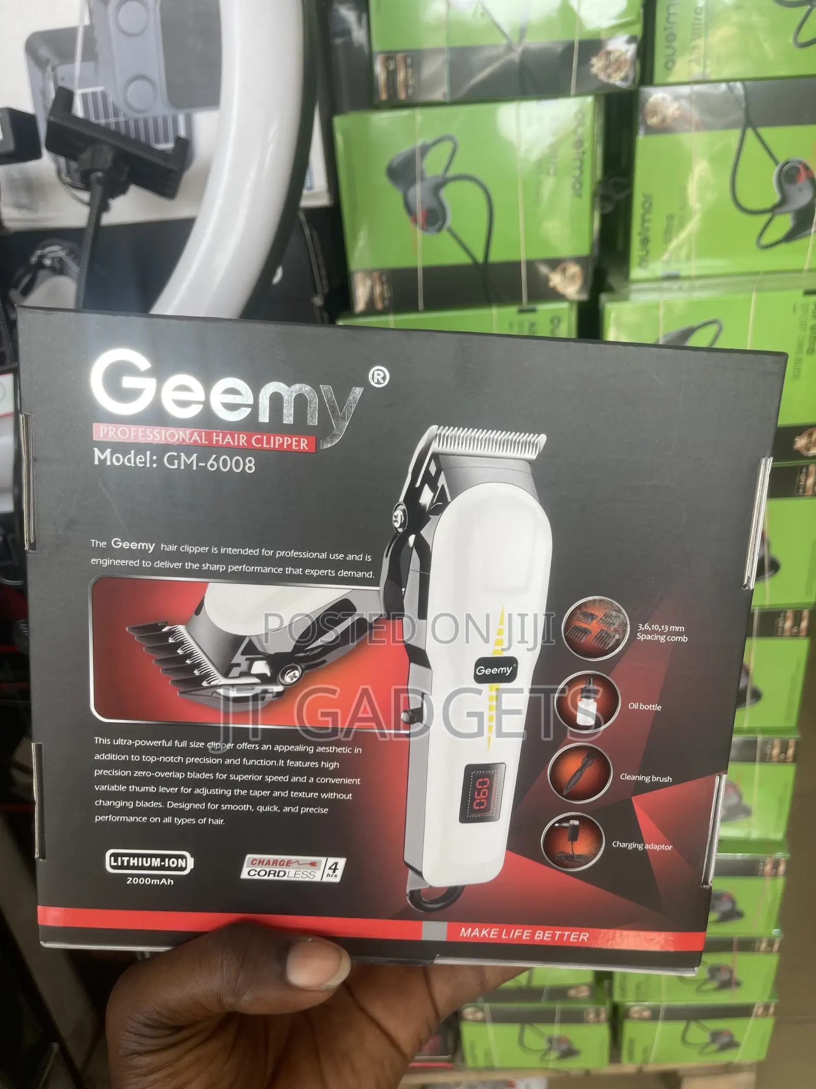 Geemy Professional Hair Clipper GM-6008 – Cord/Cordless
