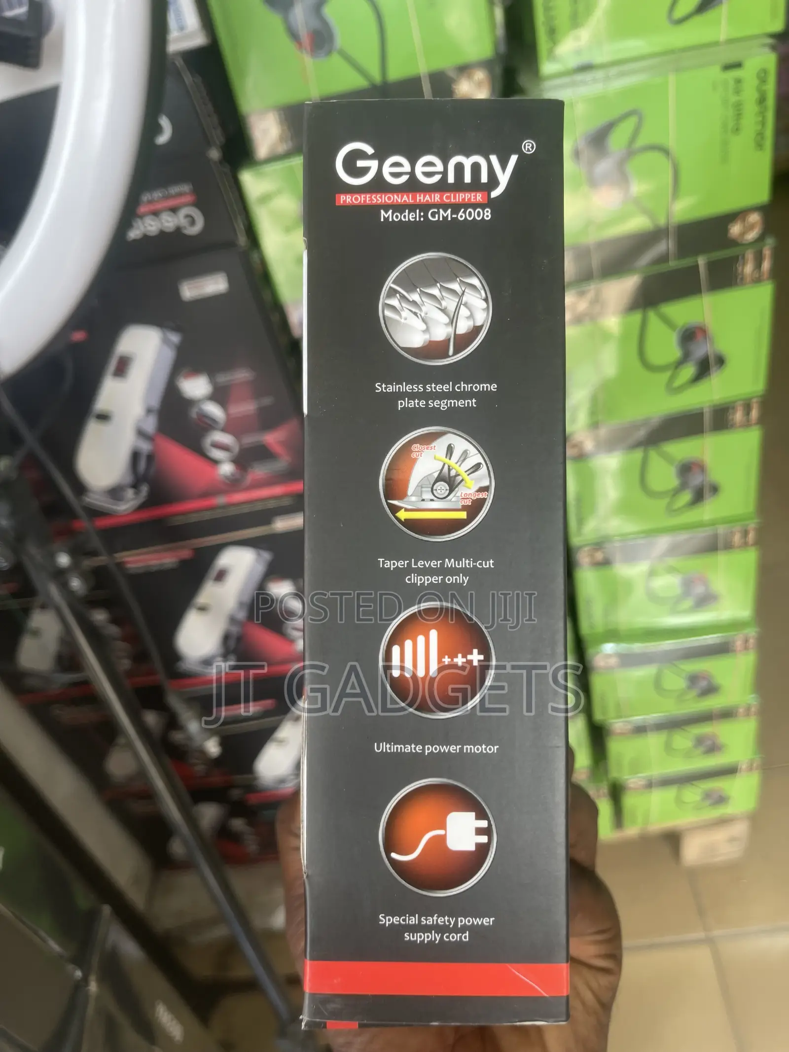 Geemy Professional Hair Clipper GM-6008 – Cord/Cordless