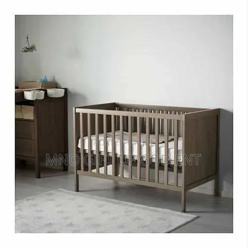 Brand: IKEA Ikea SUNDVIK Cot, 60x120 Cm, Grey Brown