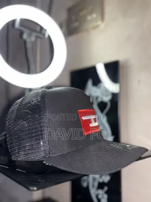 Black Trucker Baseball Cap