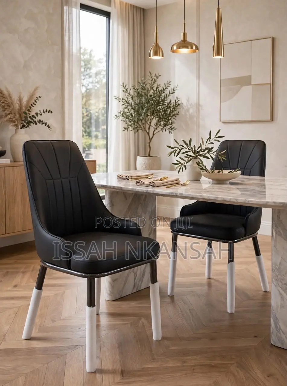 Black Leather Dining Chairs