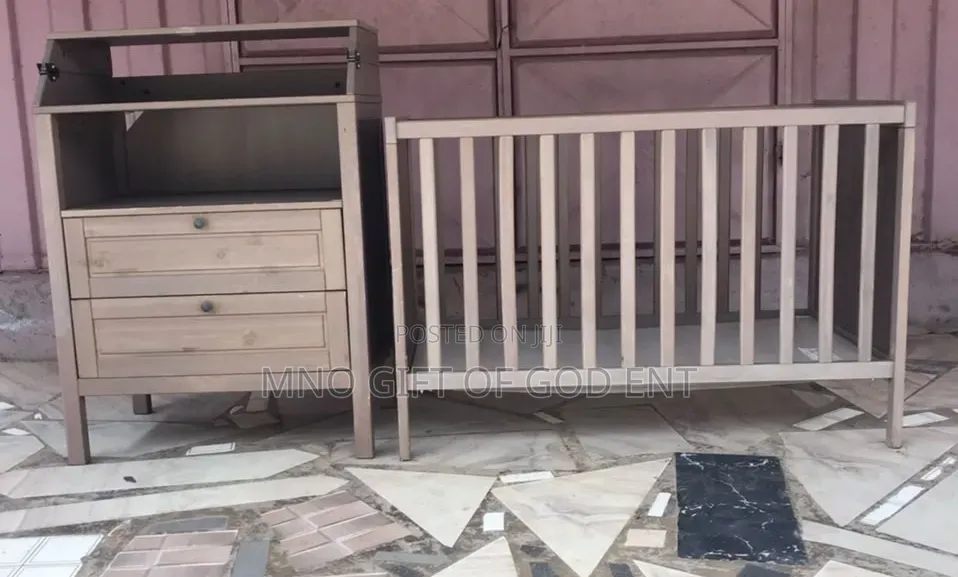 IKEA SUNDVIK Nursery 3 Piece Set - With Wardrobe Grey Brown
