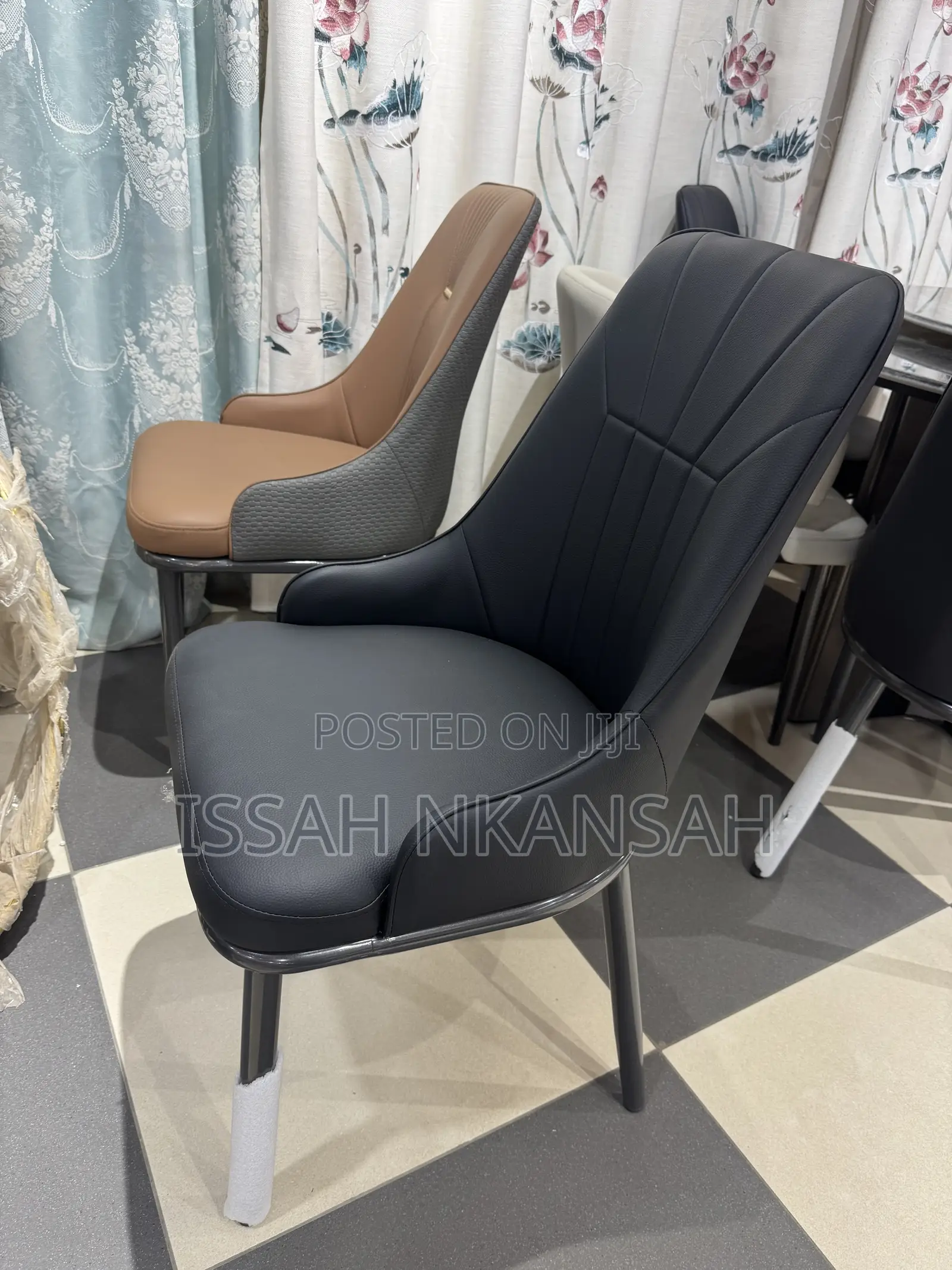 Black Leather Dining Chairs