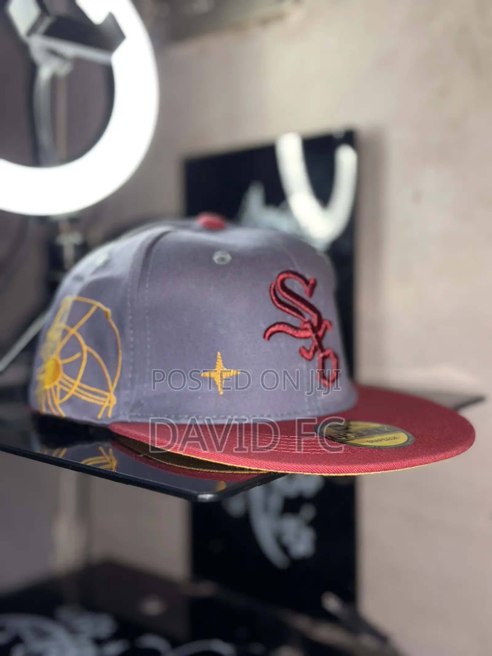 New Era Chicago White Sox 59FIFTY Grey Red Fitted Baseball Cap