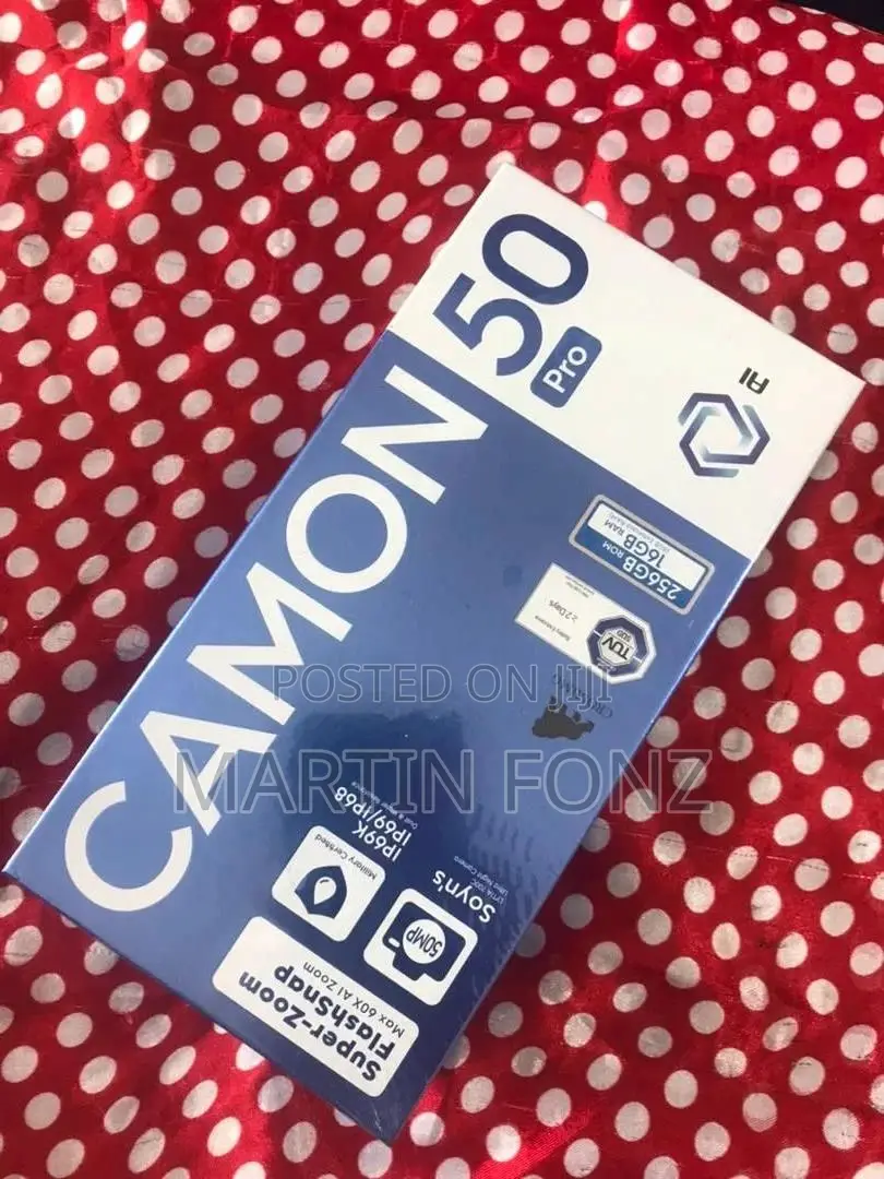 New Tecno Camon 50 Pro 256 GB Black