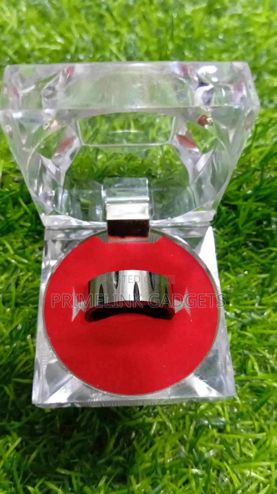 Knife Cut on Ring Surface Stainless Steel High Quality Men's Rings