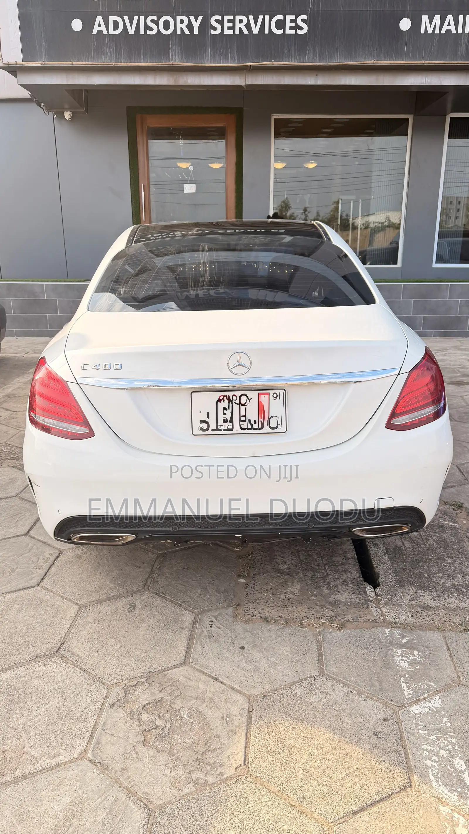 Mercedes-Benz C400 4Matic AWD Sedan (3.0L V6 7A) 2015 White