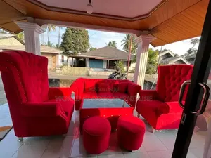 Luxury Red Velvet Sofa Set for Sale
