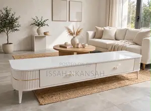 White Coffee and TV Stand