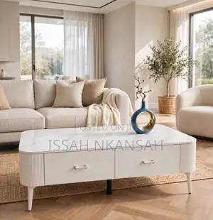 White Coffee and TV Stand