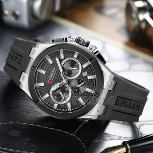 CURREN High Quality Chronograph Wrist Watch (Rubber Strap)