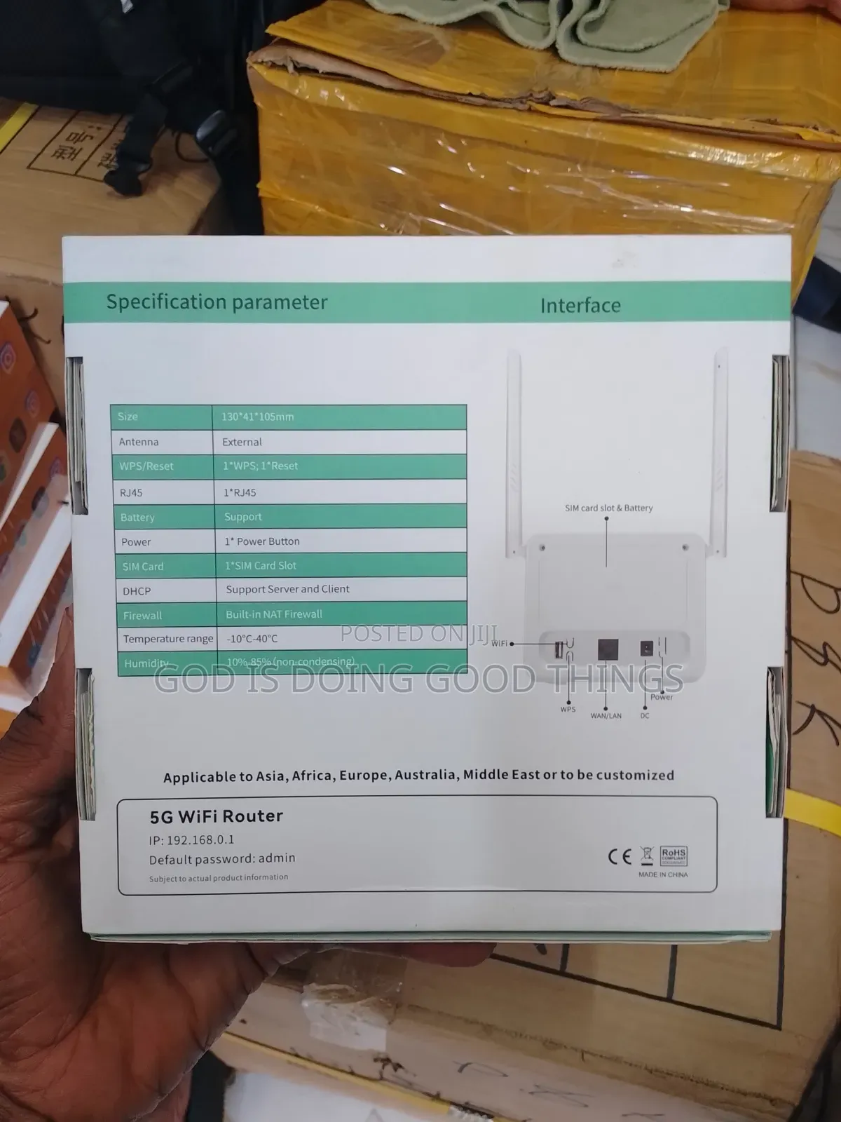 Fast Link 4g/5g Universal Sim Router