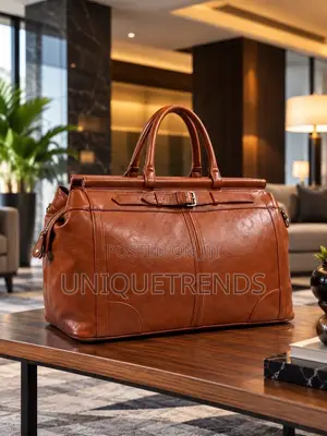 HIGH Quality Leather Duffle Bag (Black, Brown, Black and Gray)